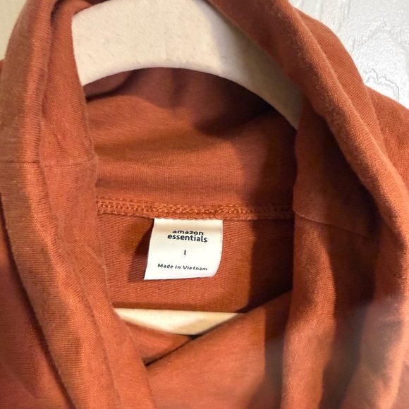 Essentials Terracotta Cowl-Neck Sweatshirt - Picture 2 of 2